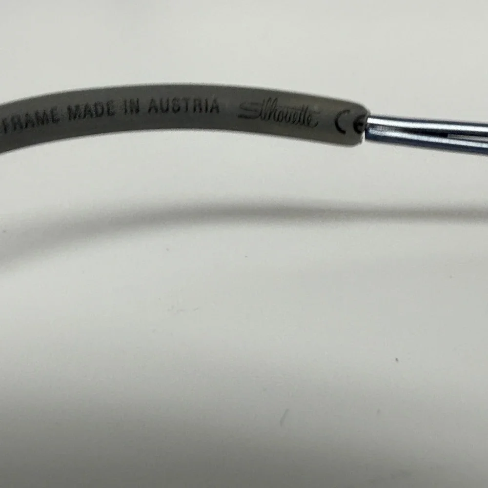 Silhouette 4337 40 6055 Titanium Half‎ Rim Eyeglasses Frames Gray 52-17-135